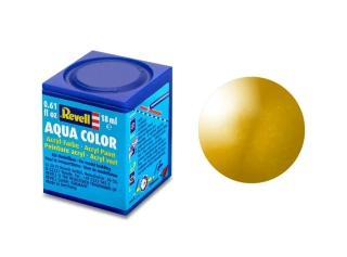 Barva akrylová Revell č. 92 : Mosazná metalická (Brass Metallic) 18 ml