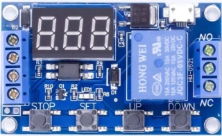 Modul programovatelný časový spínač s relé - 4 tlačítka