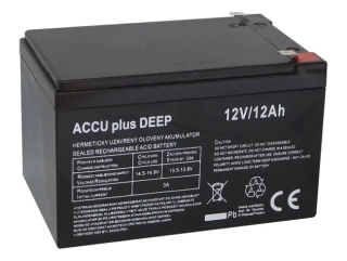 Akumulátor olověný 12V/12Ah  ACCU plus DEEP