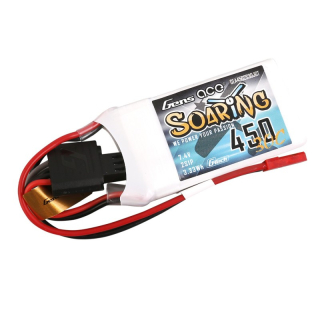 Gens ACE Soaring LiPo - 2S 450mAh 7,4V 2S1P (30C) JST-SYP
