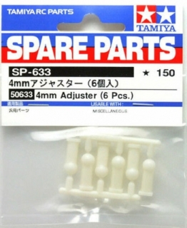 Tamiya Miska kulového čepu 4mm 6ks (50633)