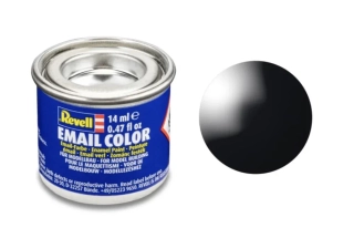 Barva emailová Revell č. 07 : Černá lesklá (Black Gloss) 14 ml