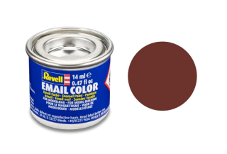 Barva emailová Revell č. 37 : Rudohnědá matná (Reddish Brown Matt) 14 ml