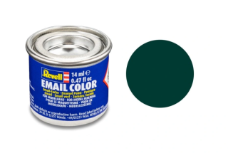 Barva emailová Revell č. 40 : Černozelená matná (Black Green Matt) 14 ml
