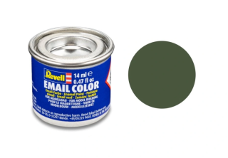 Barva emailová Revell č. 65 : Bronzově zelená matná (Bronze Green Matt) 14 ml