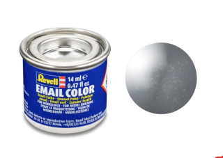 Barva emailová Revell č. 91 : Ocelová metalická (Steel Metallic) 14 ml