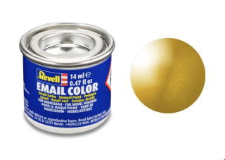 Barva emailová Revell č. 92 : Mosazná metalická (Brass Metallic) 14 ml