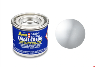 Barva emailová Revell č. 99 : Hliníková metalická (Aluminium Metallic) 14 ml