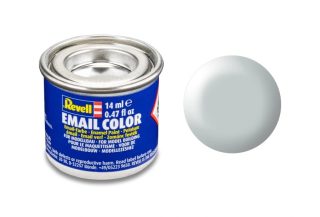 Barva emailová Revell č.371 : Světle šedá sametová (Light Grey Silk) 14 ml