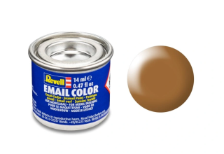 Barva emailová Revell č.382 : Dřevěná hnědá sametová (Wood Brown Silk) 14 ml