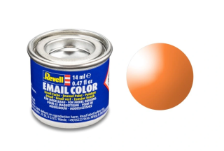 Barva emailová Revell č.730 : Transparentní oranžová (Orange Clear) 14 ml