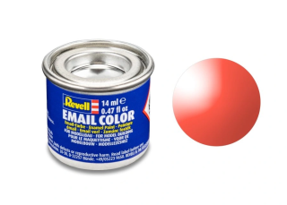 Barva emailová Revell č.731 : Transparentní červená (Red Clear) 14 ml