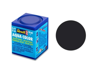 Barva akrylová Revell č. 06 : Dehtově černá matná (Tar Black Matt) 18 ml