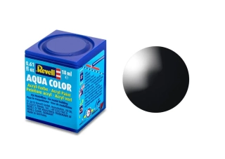 Barva akrylová Revell č. 07 : Černá lesklá (Black Gloss) 18 ml