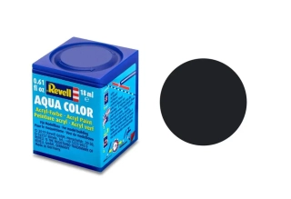 Barva akrylová Revell č. 08 : Černá matná (Black Matt) 18 ml