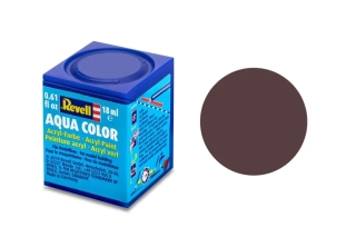 Barva akrylová Revell č. 84 : Hnědá kůže matná (Leather Brown Matt) 18 ml