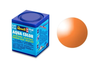 Barva akrylová Revell č.730 : Oranžová průhledná (Clear Orange) 18 ml