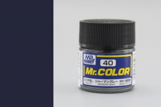 Barva akrylová Gunze č. 40 : Matná německá šedá (Mr. Color German Gray C040) 10 ml