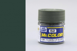 Barva akrylová Gunze č. 52 : Matná zemitě šedá 2 (Mr. Color Field Gray (2) C052) 10 ml