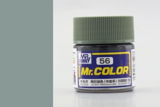 Barva akrylová Gunze č. 56 : Pololesklá IJN šedo zelená (Mr. Color IJN Gray Green (Nakajima) C056) 10 ml