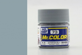 Barva akrylová Gunze č. 73 : Lesklá letadlová šedá (Mr. Color Aircraft Gray C073) 10 ml