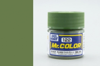 Barva akrylová Gunze č.122 : Pololesklá RLM82 světle zelená (Mr.Color RLM82 Light Green C122) 10 ml