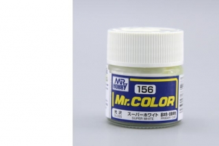 Barva akrylová Gunze č.156 : Lesklá super bílá (Mr.Color Super White IV C156) 10 ml