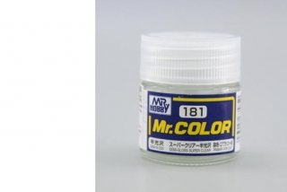 Barva akrylová Gunze č.181 : Pololesklý super lak (Mr.Color Semi-Gloss Super Clear C181) 10 ml
