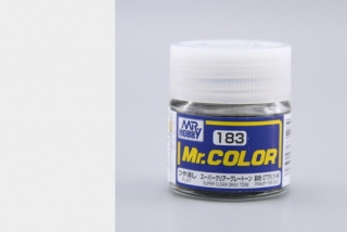 Barva akrylová Gunze č.183 : Pololesklý super lak s šedým odstínem (Mr.Color Super Clear Gray Tone C183) 10 ml
