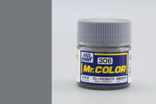 Barva akrylová Gunze č.306 : Pololesklá FS36270 šedá (Mr.Color FS36270 Gray C306) 10 ml