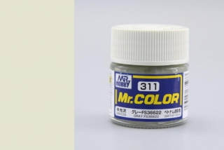 Barva akrylová Gunze č.311 : Pololesklá FS36622 šedá (Mr.Color FS36622 Gray C311) 10 ml