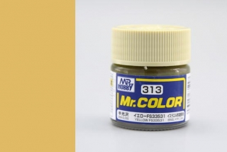 Barva akrylová Gunze č.313 : Pololesklá FS33531 žlutá (Mr.Color FS33531 Yellow C313) 10 ml