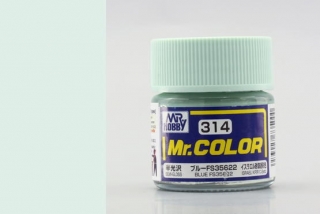 Barva akrylová Gunze č.314 : Pololesklá FS35622 modrá (Mr.Color FS35622 Blue C314) 10 ml