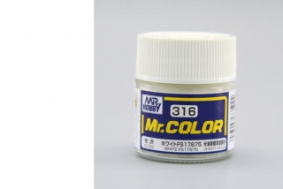 Barva akrylová Gunze č.316 : Lesklá FS17875 bílá (Mr.Color FS17875 White C316) 10 ml