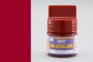 Barva akrylová Gunze č.327 : Lesklá FS11136 červená (Mr.Color FS11136 Red C327) 10 ml