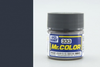 Barva akrylová Gunze č.333 : Pololesklá extra tmavá mořská šedá BS381C/640 (Mr.Color Extra Dark Seagray BS381C/640 C333) 10 ml
