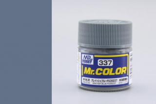 Barva akrylová Gunze č.337 : Pololesklá FS35237 šedavá modrá (Mr.Color FS35237 Grayish Blue C337) 10 ml