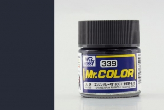 Barva akrylová Gunze č.339 : Lesklá FS16081 motorová šedá (Mr.Color FS16081 Engine Gray C339) 10 ml