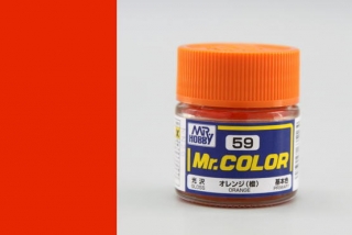 Barva akrylová Gunze č. 59 : Lesklá oranžová (Mr. Color Orange C059) 10 ml