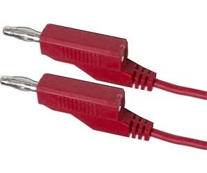 Propojovací kabel 0,35mm2/ 2m s banánky červený