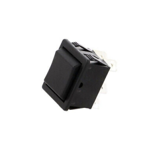 Přepínač kolébkový 3pol./6pin (ON)-OFF-(ON) 250V/16A černý bez potisku